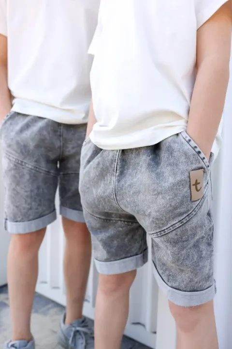 Szorty JEANS Light Grey szare TUSS