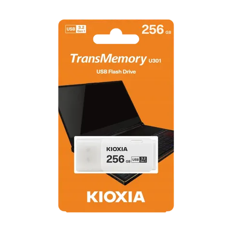 Kioxia Pendrive Hayabusa U301 256GB USB 3.2 biały