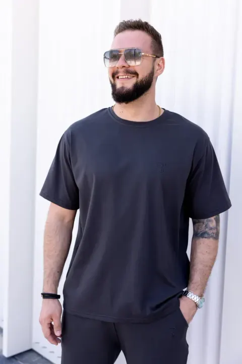 T-Shirt męski Tuss&Sons Over Grafit TUSS MEN'S WEAR