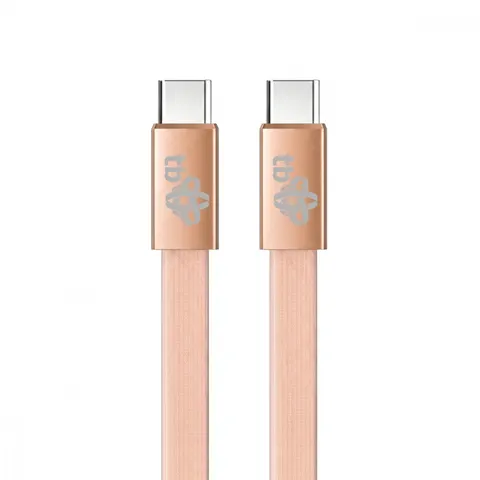 TB Kabel USB C - USB C 1m płaski brzoskwiniowy