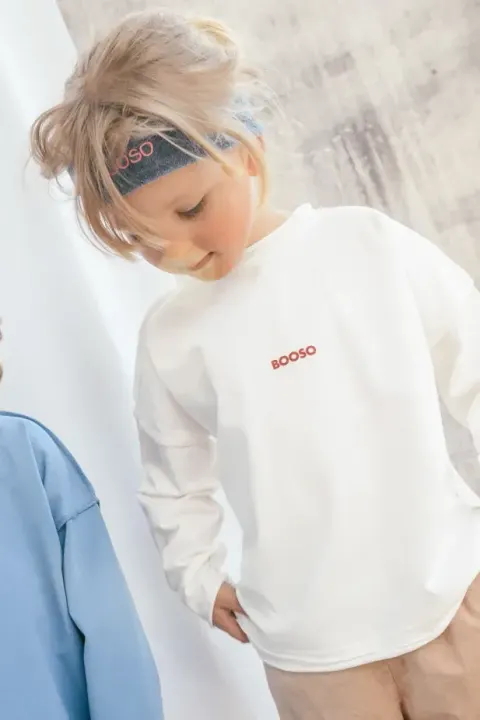 Bluzka 005 BOXY LONGSLEEVE ECRU booso