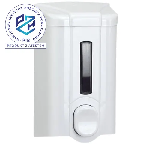 Dozownik do mydła w płynie 1000 ml biały S4 Atest PZH