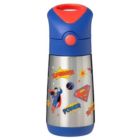 B.Box Superman by b.box butelka termiczna - bidon dla dzieci ze słomką 350 ml