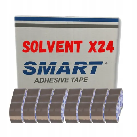 TAŚMA PAKOWA SOLVENT KAUCZUK 571/SM03 BRĄZOWA SMART 24szt.