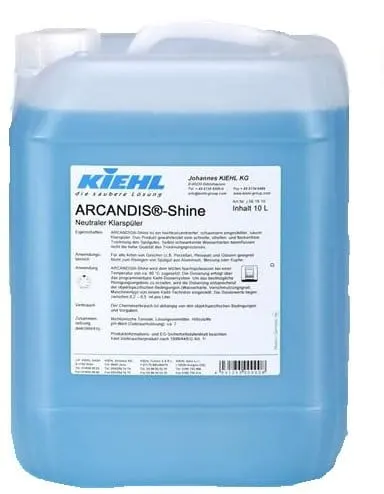 Kiehl ARCANDIS®-Shine 20L środek do płukania naczyń w zmywarkach przemysłowych