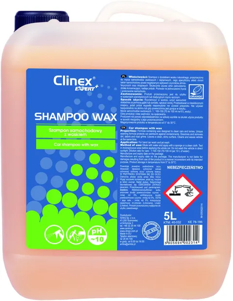 SHAMPOO WAX Szampon z dodatkiem wosku naturalnego do mycia samochodów