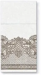 Paw Airlaid Professional - Kieszonki na Sztućce ROYAL LACE BROWN