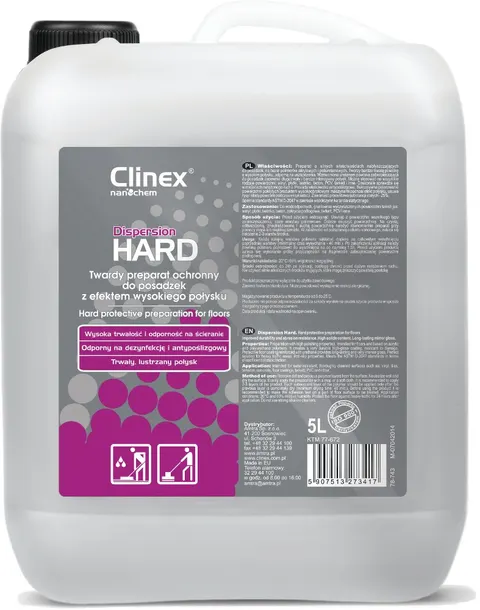 Clinex Dispersion Hard Dyspersja polimerowa do zabezpieczania posadzek – super twarda, błyszcząca 5L