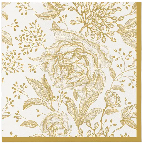 Serwetki Airlaid 40x40 Paw Flizelinowe-ROSE PEONIES