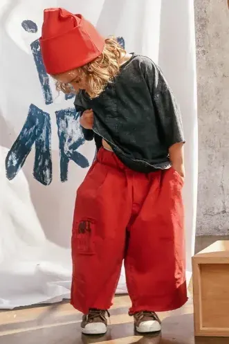 Spodnie 313 FANCY PANTS RED booso