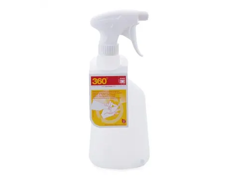 Butelka ze SPRYSKIWACZem 0,6L VELA 360 NBR BIAŁa