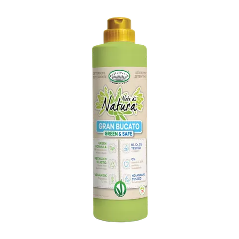 Detergent do prania tkanin białych i kolorowych Green&Safe Laundry Detergent - Note di Natura 750ml