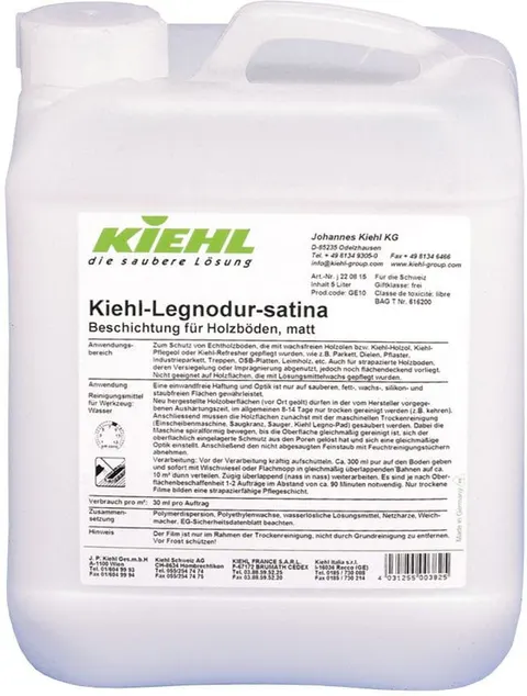 Kiehl-Legnodur-satina-Matowa powłoka do podłóg drewnianych