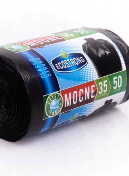 Worki na śmieci LDPE Eco Strong mocne 35L op. 50 szt. czarne