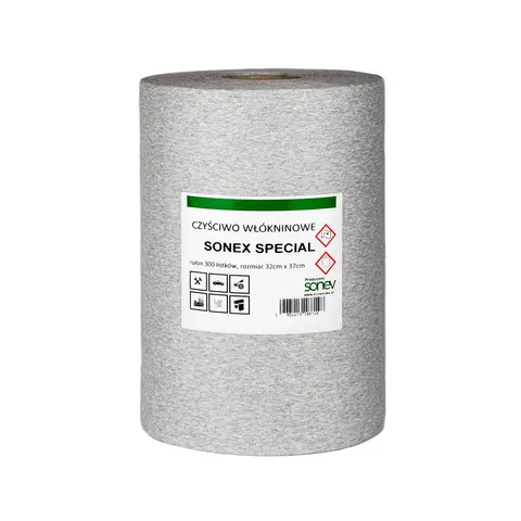Czyściwo maszynowe SONEX SPECIAL 300 listków szare
