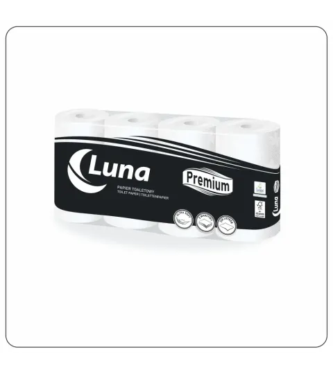 Papier toaletowy a'8x7 Luna Premium celuloza 3 warstwy