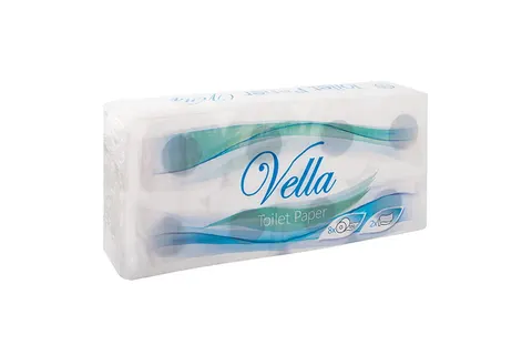 PAPIER TOALETOWY VELLA 150 LISTKÓW 2 WARSTWY BIAŁY