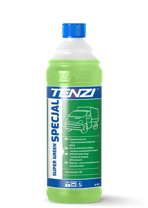 TENZI Super Green Specjal - aktywna piana do mycia pojazdów dostawczych 1L