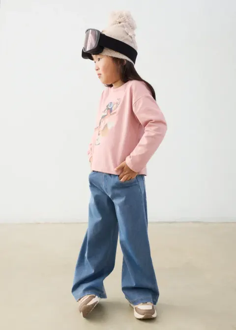 Spodnie jeansowe dla dziewczynki Jasnoniebieski jeans Mayoral 16-04501-075