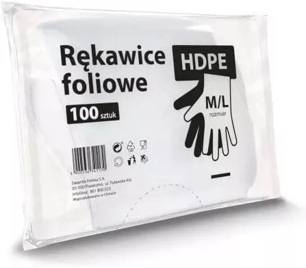 Rękawiczki foliowe 100 szt.