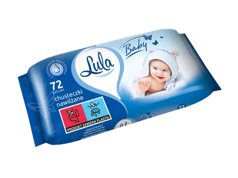 Chusteczki nawilżane LULA 72 szt. z pantenolem