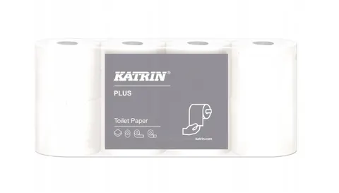 Papier toaletowy KATRIN CLASSIC 104749 chłonny wydajny, biały celuloza 23m 8 rolek