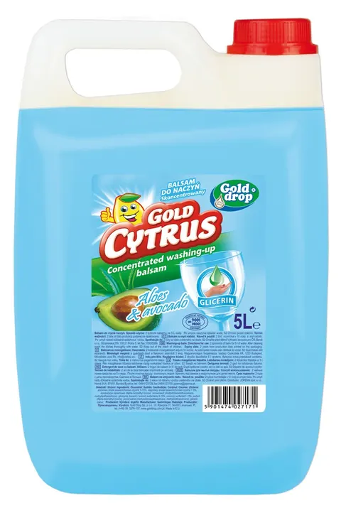 Gold Cytrus 5L płyn do mycia naczyń balsam niebieski a1/114