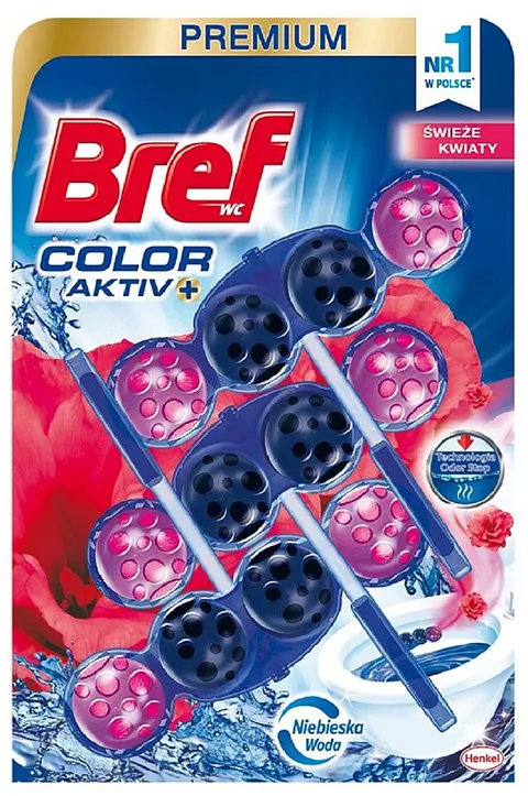 Bref kulki wc barwiące 3x50g flower