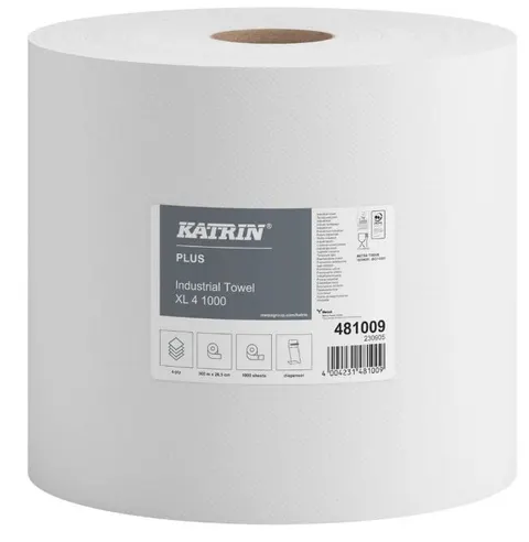 Czyściwo papierowe KATRIN 481009 białe 4 warstwy 360m 1szt
