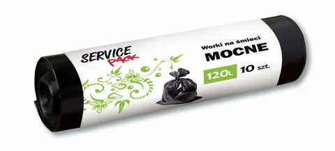 Worki na śmieci Stella Service Pack MOCNE LDPE 240l 10szt czarne
