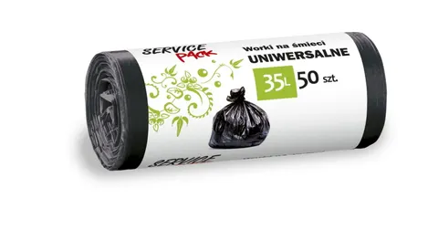 Worki na śmieci Stella Service Pack HDLD 35l 50szt czarne