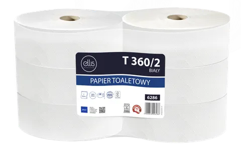 LAMIX Ellis papier toaletowy 360m 2 warstwy celuloza 6286 6 rolek