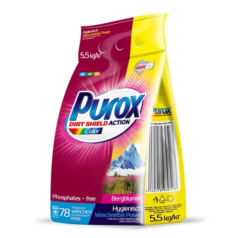 Proszek do prania Purox 5,5kg Kolor Folia