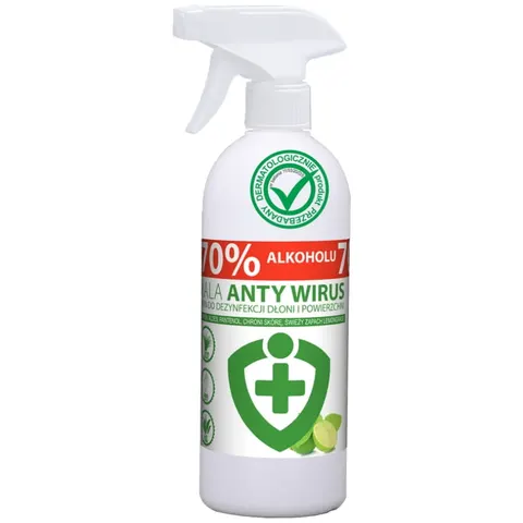 Kala 500ml AntyWirus lemon płyn do dezynfekcji rąk i powierzchni a1/12