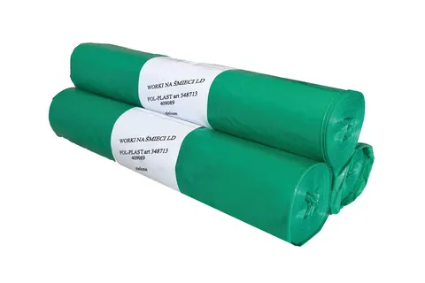 Worki na odpady LDPE 160l zielone 20szt