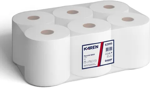 Ręcznik KAREN 62995 150m 2-warst. celuloza 6 rolek