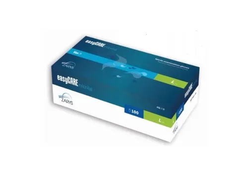 Rękawice nitrylowe niebieskie b/p L 100szt easyCare