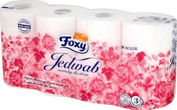 Papier toaletowy Foxy Jedwab 8 rolek