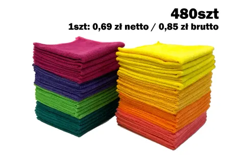 Ścierka z mikrofibry 30x30 220g 1 karton 480szt