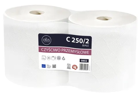 CZYŚCIWO PRZEMYSŁOWE 2 rolki -białe C250/2