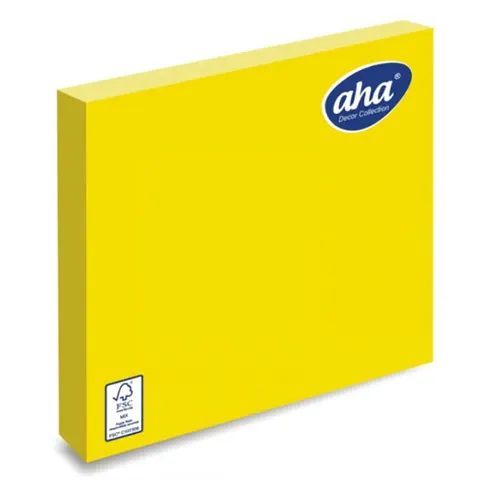 SERWETKI AHA 33X33 cm żółte 1 paczka