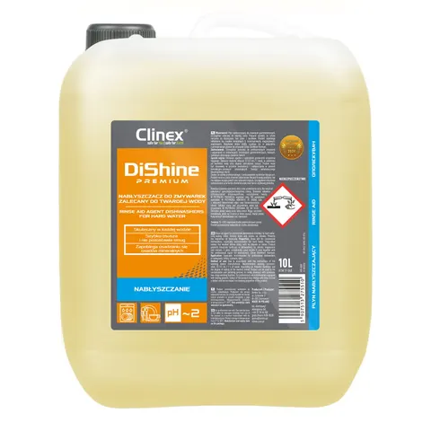 Płyn nabłyszczający do zmywarek gastronomicznych Dishine Premium 10L Clinex