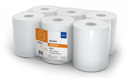 ELLIS R80/6 RĘCZNIK PAPIEROWY W ROLI 80mb op.6 szt celuloza