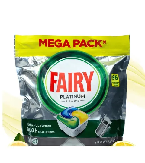 KAPSUŁKI DO ZMYWARKI FAIRY PLATINUM ALL IN ONE 96 SZT