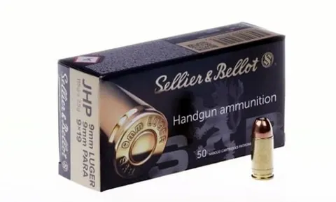 AMUNICJA KULA S&B 9mm LUGER, JHP 7,5G UN0012, 1.4 S, BA13, centr. zap
