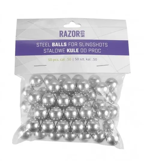 Kulki stalowe do procy RAZOR GUN kal. .50 / 50szt