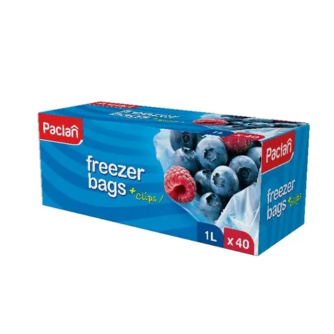 PACLAN Woreczki na mrożonki 1 l, 40 szt