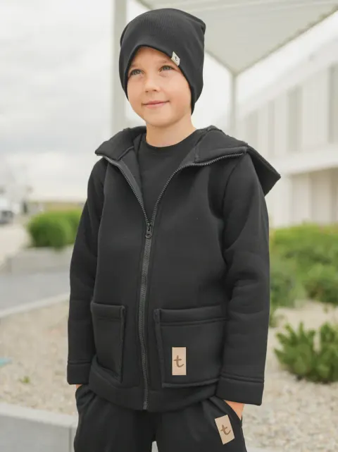 Bluza ZIP czarna TUSS