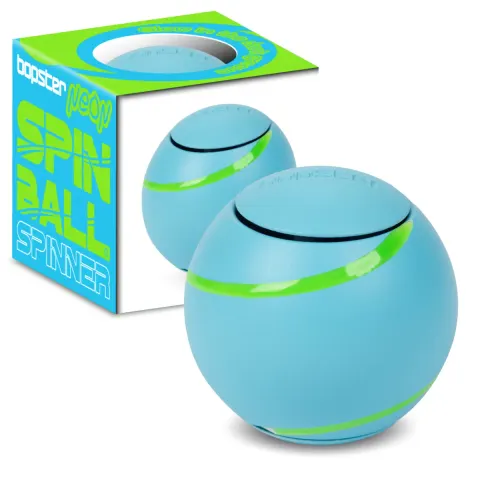 bopster Spin Ball Spinner – Hipnotyzująca Kulka Antystresowa NEON niebieska 8+