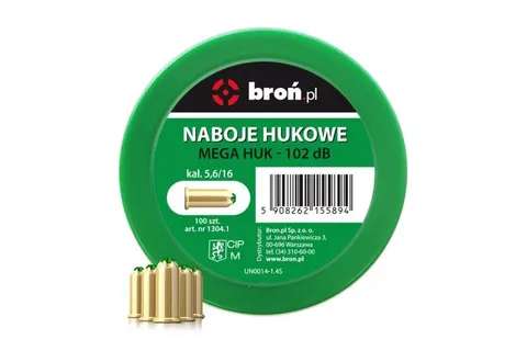 NABOJE HUKOWE KAL.5,6/16 MEGA HUK ,UN 014,1,4S 1op.=100szt